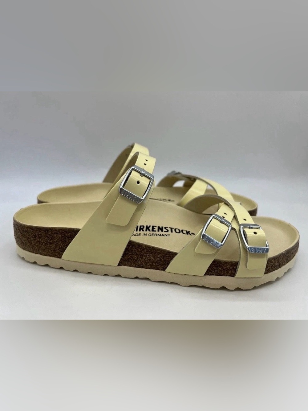 BIRKENSTOCK Franca Butter High Shine Patent Leather Wmns Sandals 6 6.5 37 39